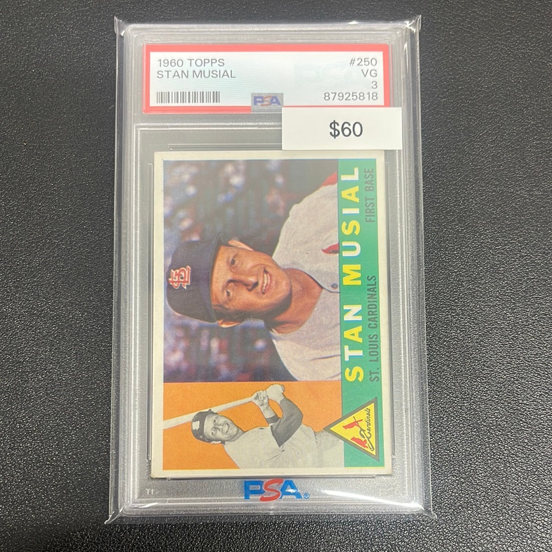 1960 MLB Topps Stan Musial PSA 3