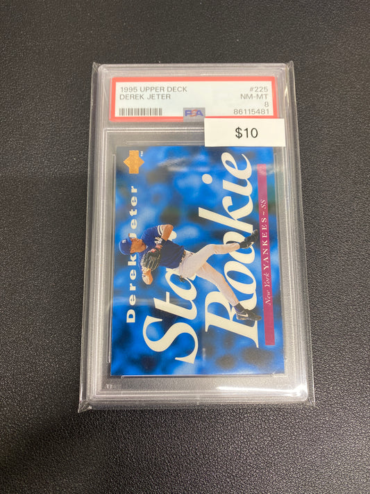 1995 MLB Upper Deck Derek Jeter Star Rookie PSA 8