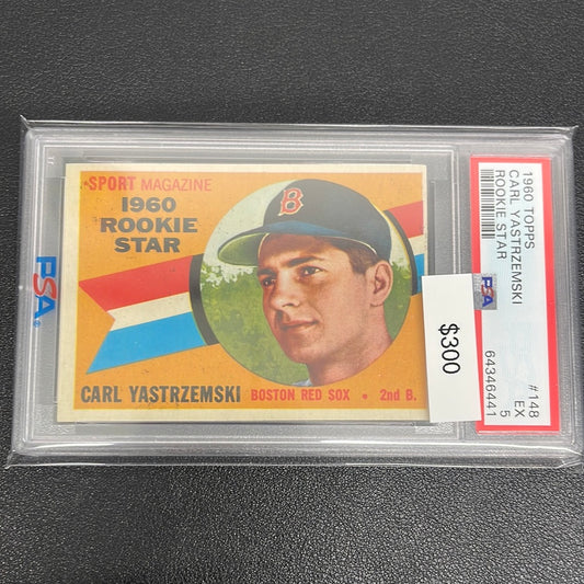 1960 MLB Topps Carl Yastrzemski Rookie Star PSA 5