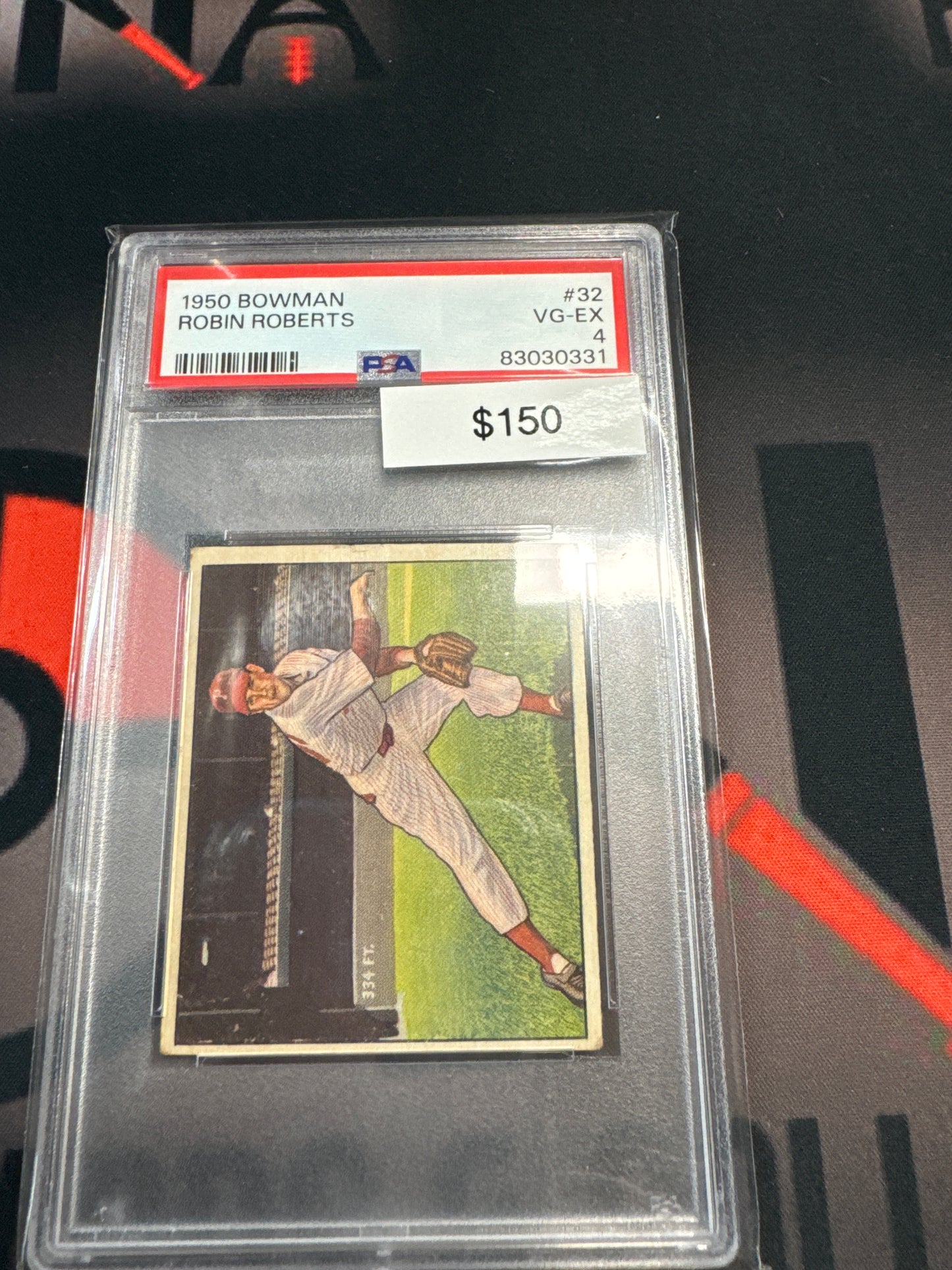 1950 Bowman Robin Roberts PSA 4