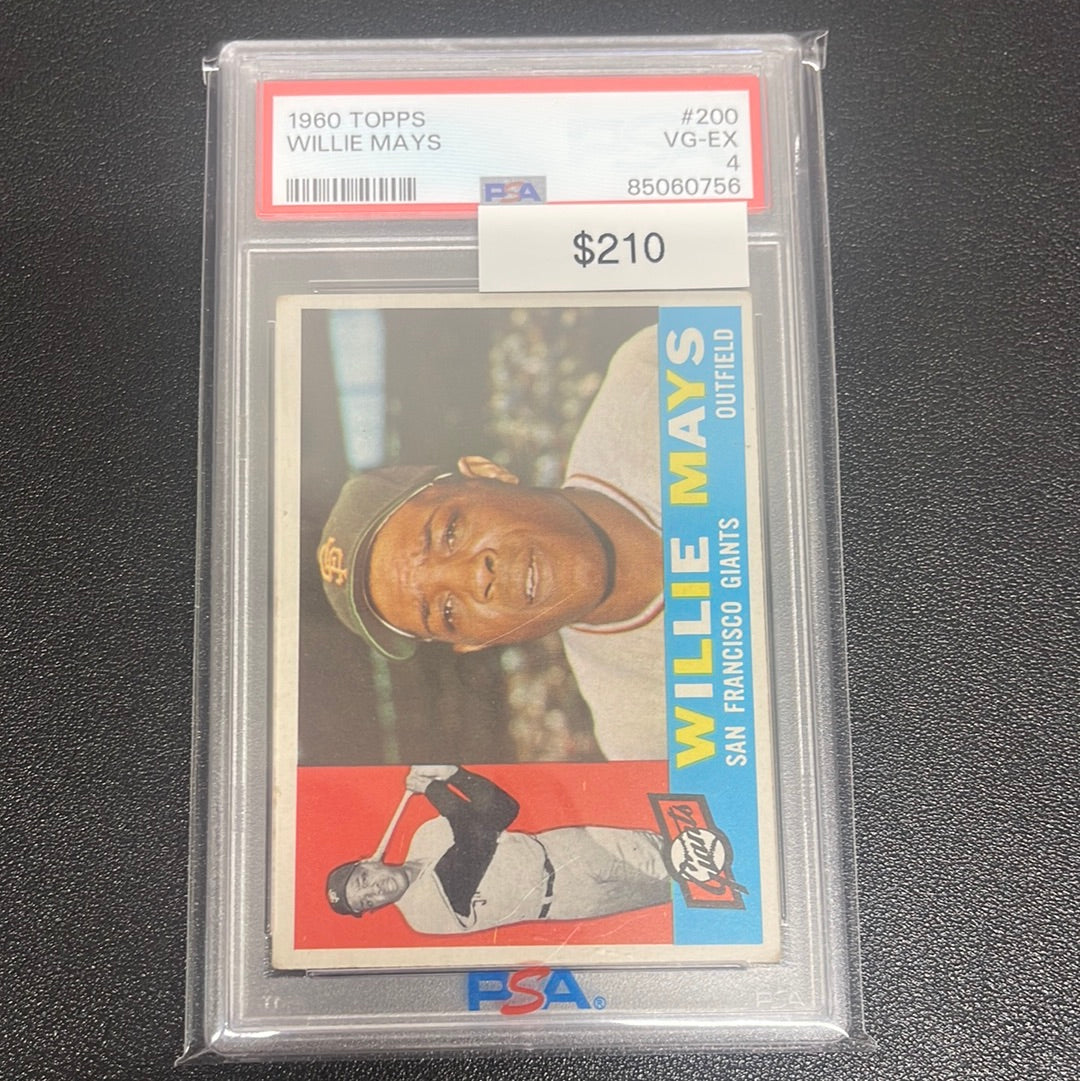 1960 MLB Topps Willie Mays PSA 4