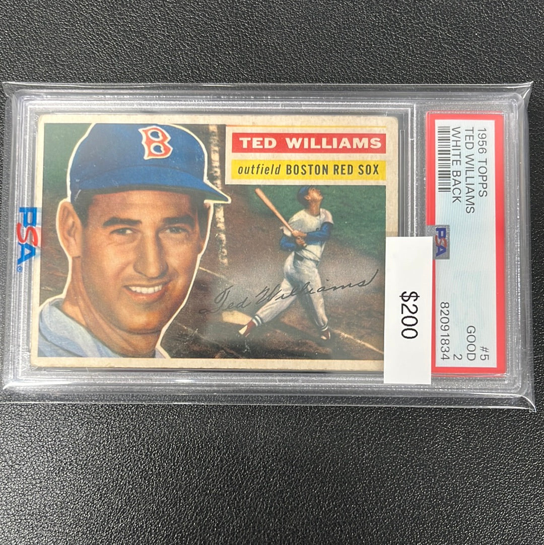 1956 Topps Ted Williams PSA2