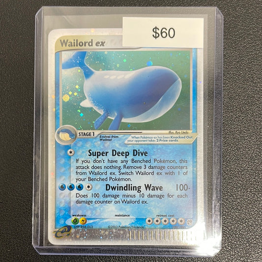 Pokémon Wailord ex (Sandstorm) 100/100