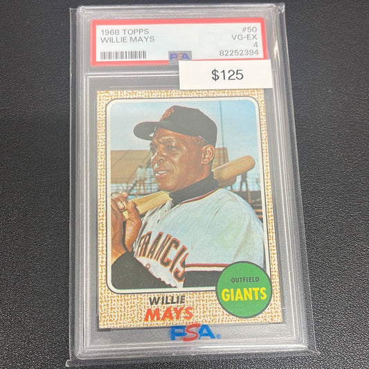 1968 MLB Topps Willie Mays PSA 4