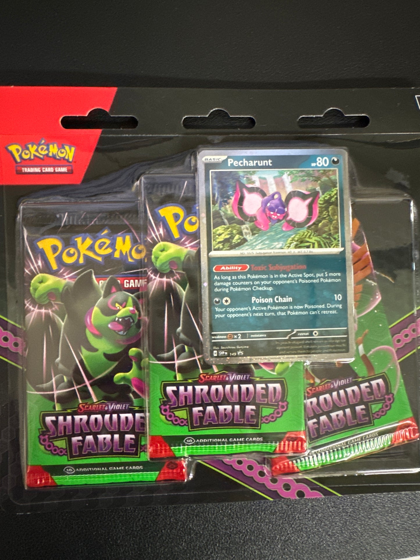 Pokemon Shrouded Fable 3 pack blister with promo