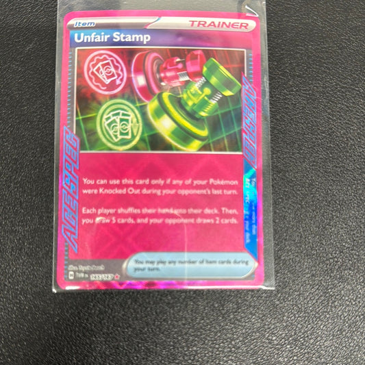 Pokemon Unfair Stamp 165/167 ace spec twilight masquerade