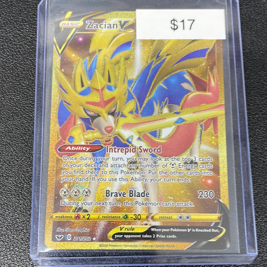 Pokémon Zacian V Sword & Shield Secret 211/202