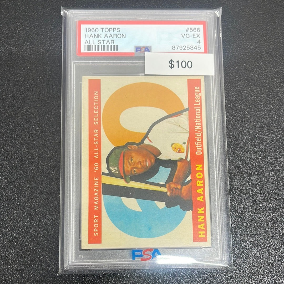 1960 Topps Hank Aaron All Star PSA 4