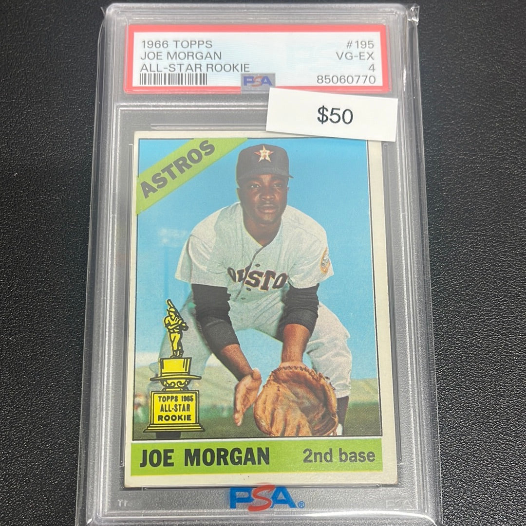 1966 MLB Topps Joe Morgan All-Star Rookie PSA 4