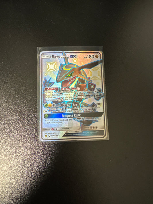 Pokémon Rayquaza GX Alt Art Promo 177a/168