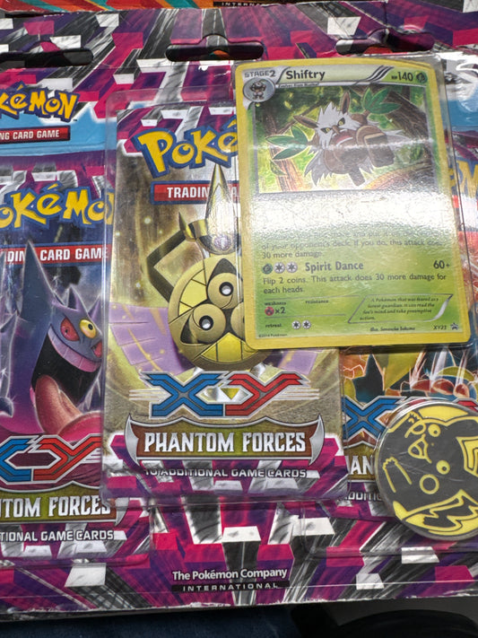 Pokemon Phantom Forces 3 pack blister with promo