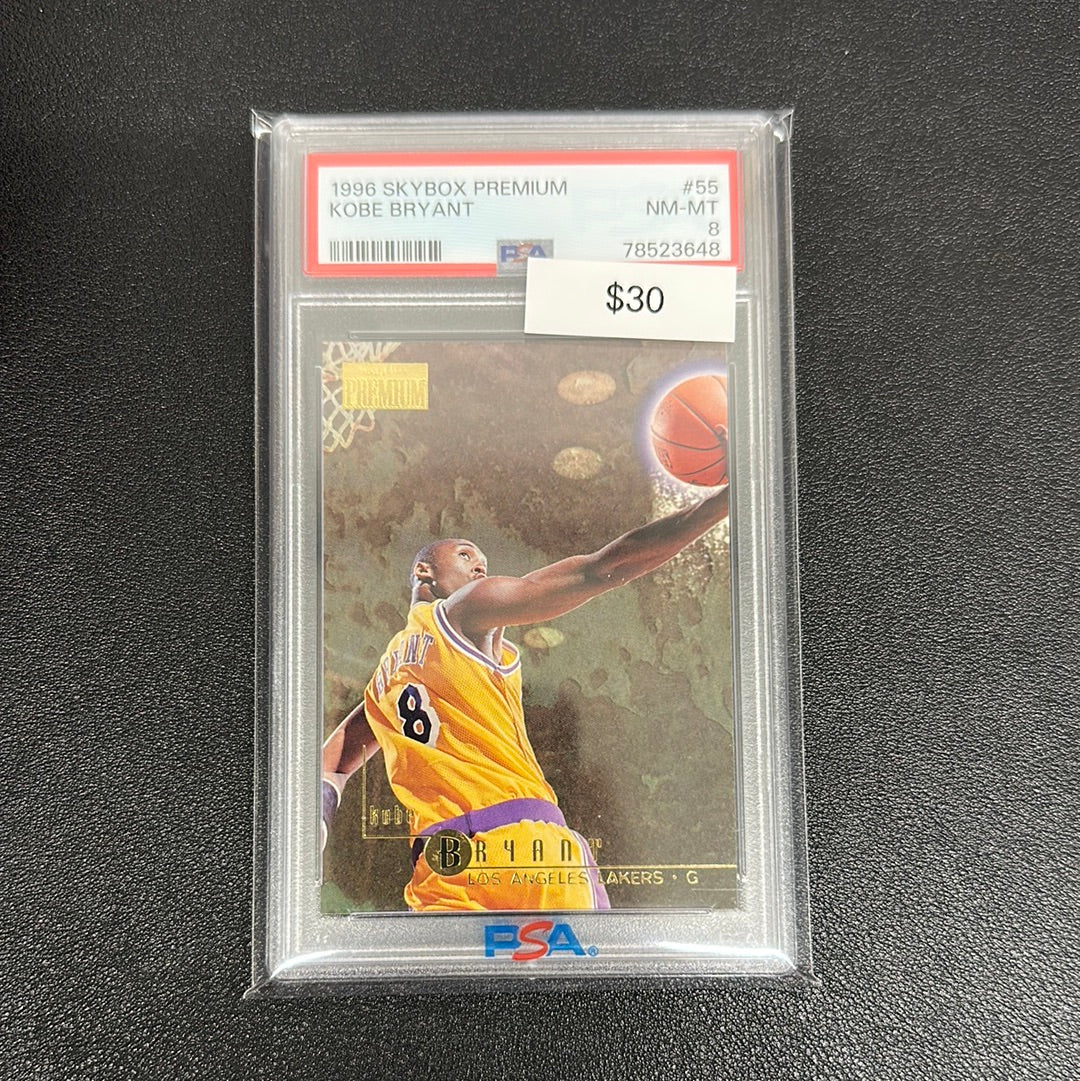 1996 Skybox Premium Kobe Bryant # 55 PSA 8