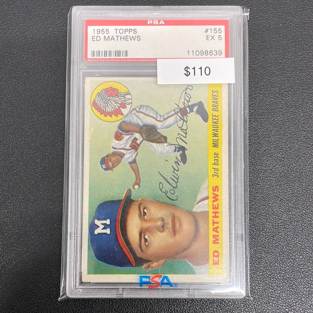 1955 Topps Ed Mathews PSA 5