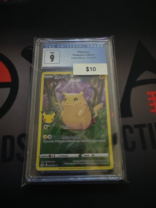 Pokemon Pikachu 005/025 Celebrations CGC 9