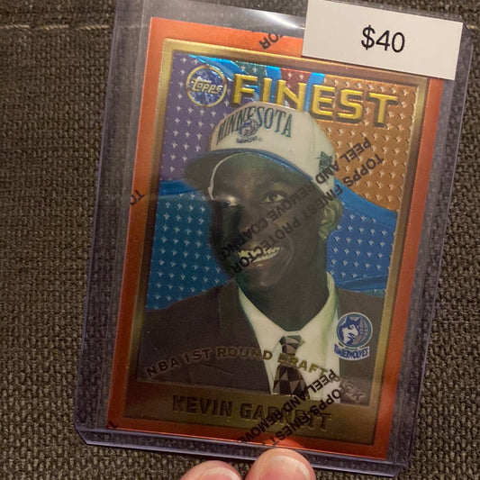 1996 Topps Finest Kevin Garnett