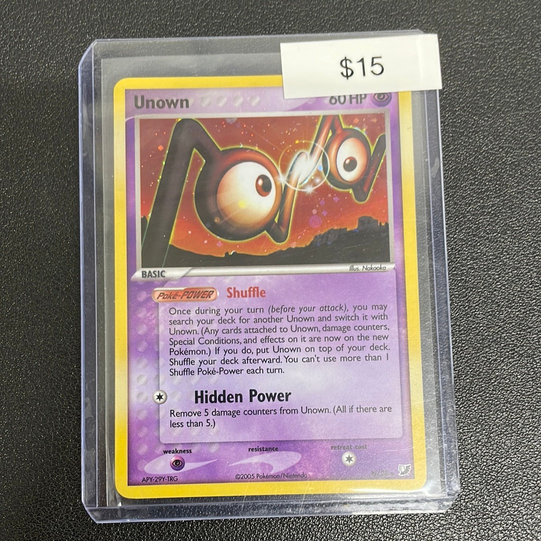 Pokémon Unown Holo Unseen Forces N/28