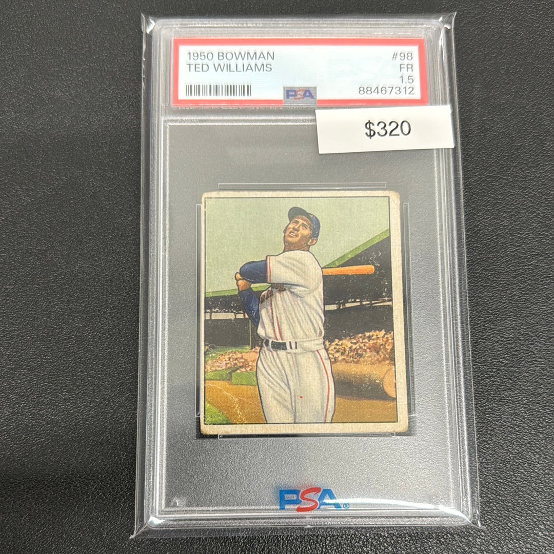 1950 MLB Bowman Ted Williams PSA 1.5