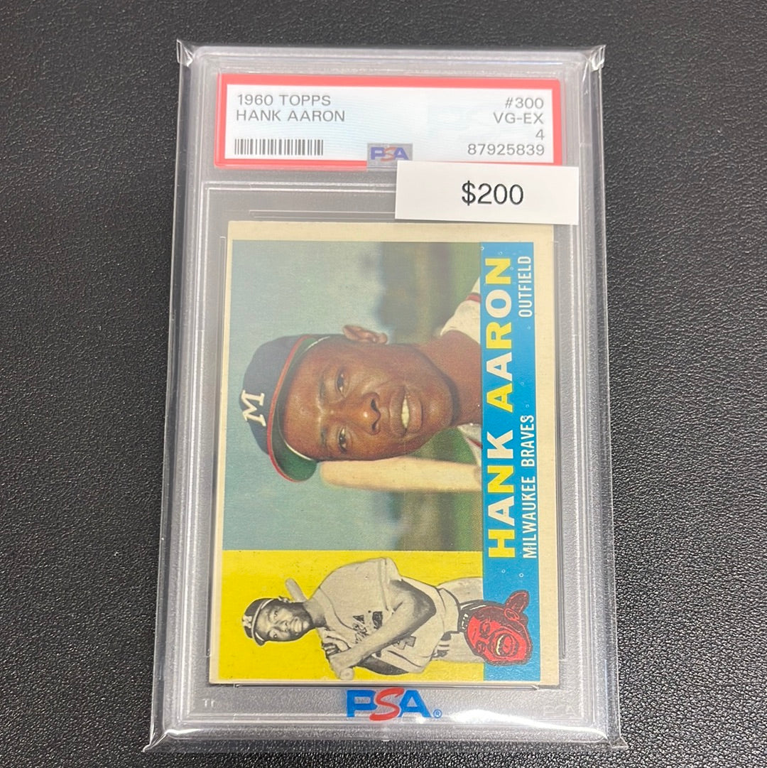 1960 MLB Topps Hank Aaron PSA 4