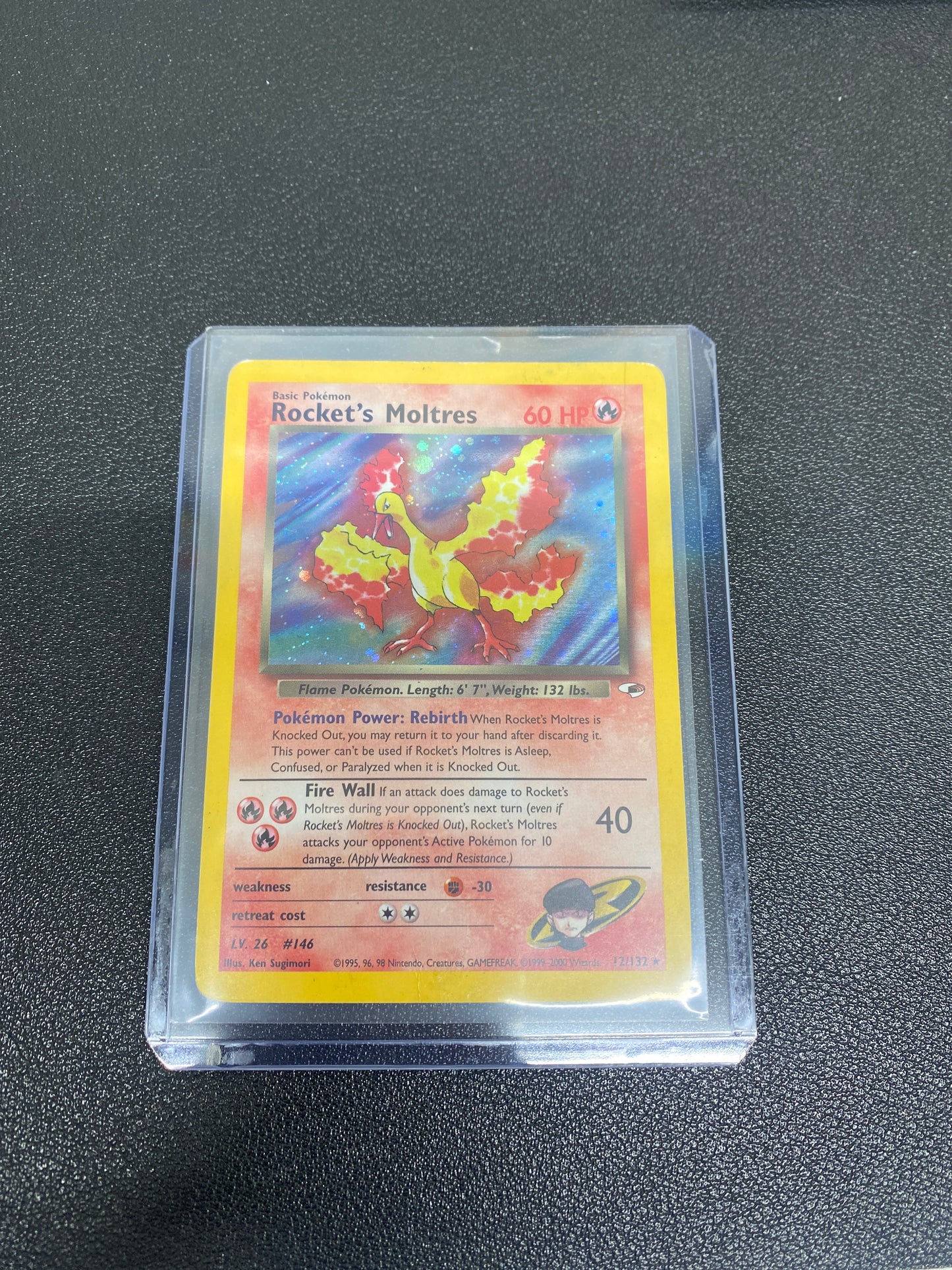 Pokemon Rocket’s Moltres Gym Heroes Holo 12/132 DM