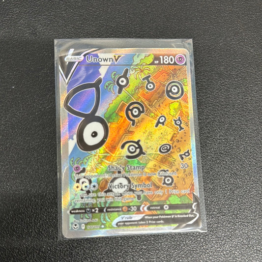 Pokémon Unown V Alternate Full Art (Silver Tempest) 177/195 DM