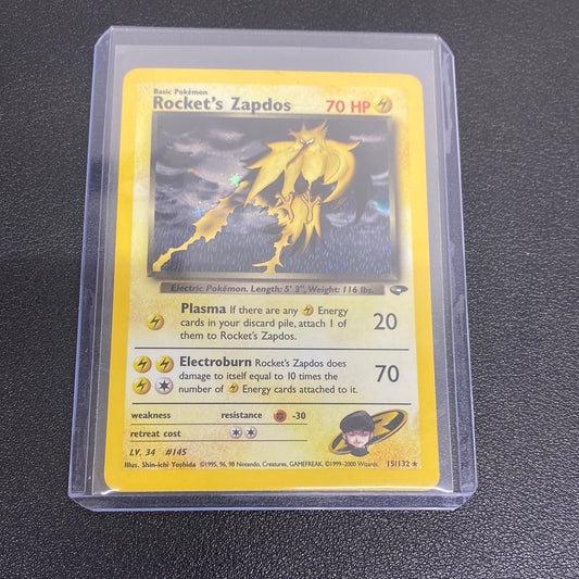 Pokemon Rocket’s Zapdos 15/132 Holo