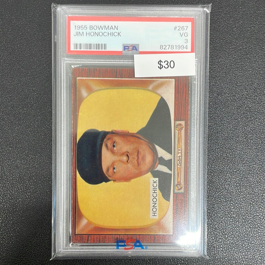 1955 Bowman Jim Honochick PSA 3