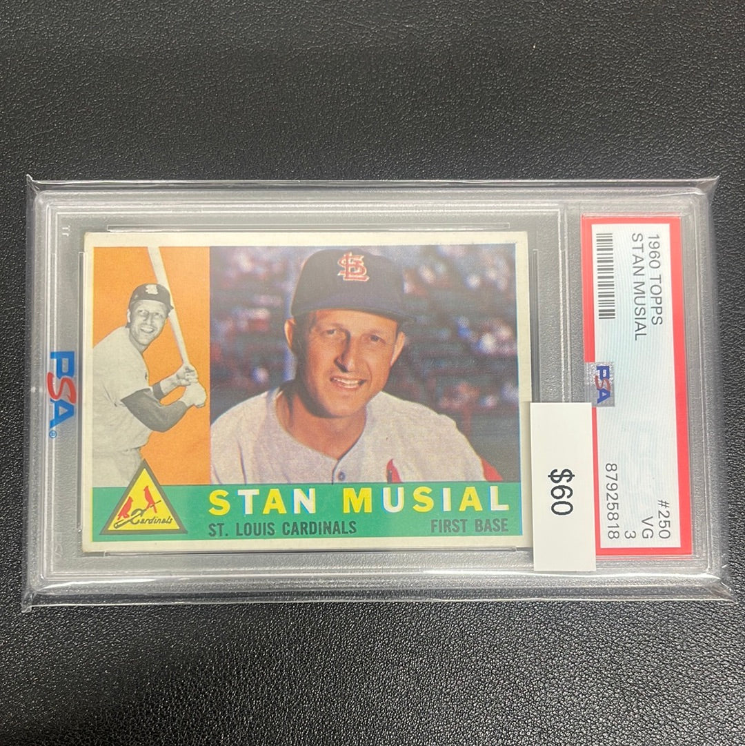 1960 MLB Topps Stan Musial PSA 3