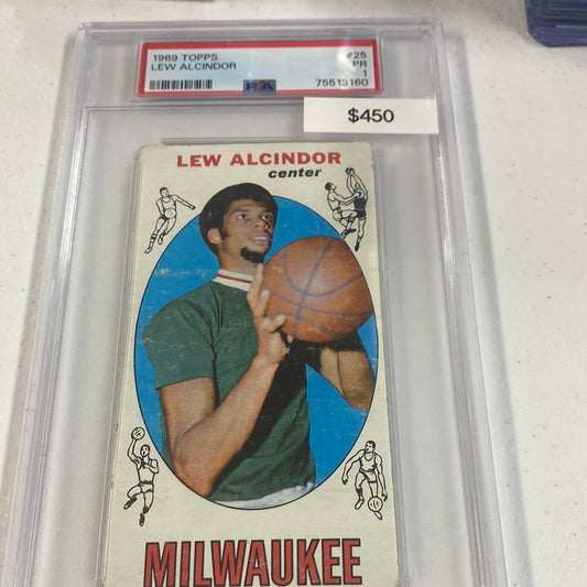 1969 Topps Lew Alcindor PSA 1