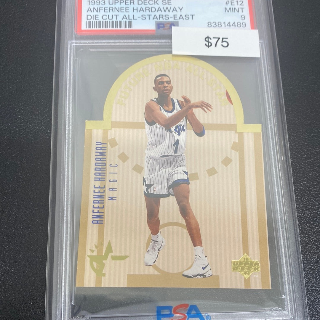 1993 Upper Deck Anfernee Hardaway future nba all star PSA 9