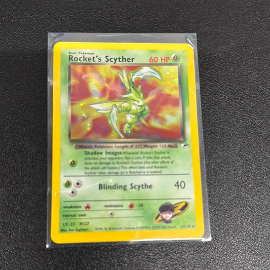 Pokemon Rocket’s Scyther Holo 13/132