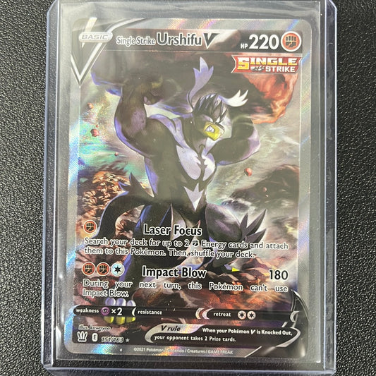 Pokémon Single Strike Urshifu V Battle Styles Alt Art 151/163