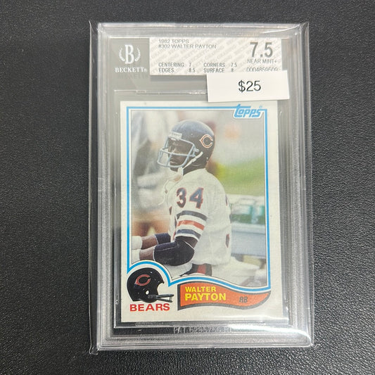 1982 Topps Walter Payton #302 BGS 7.5