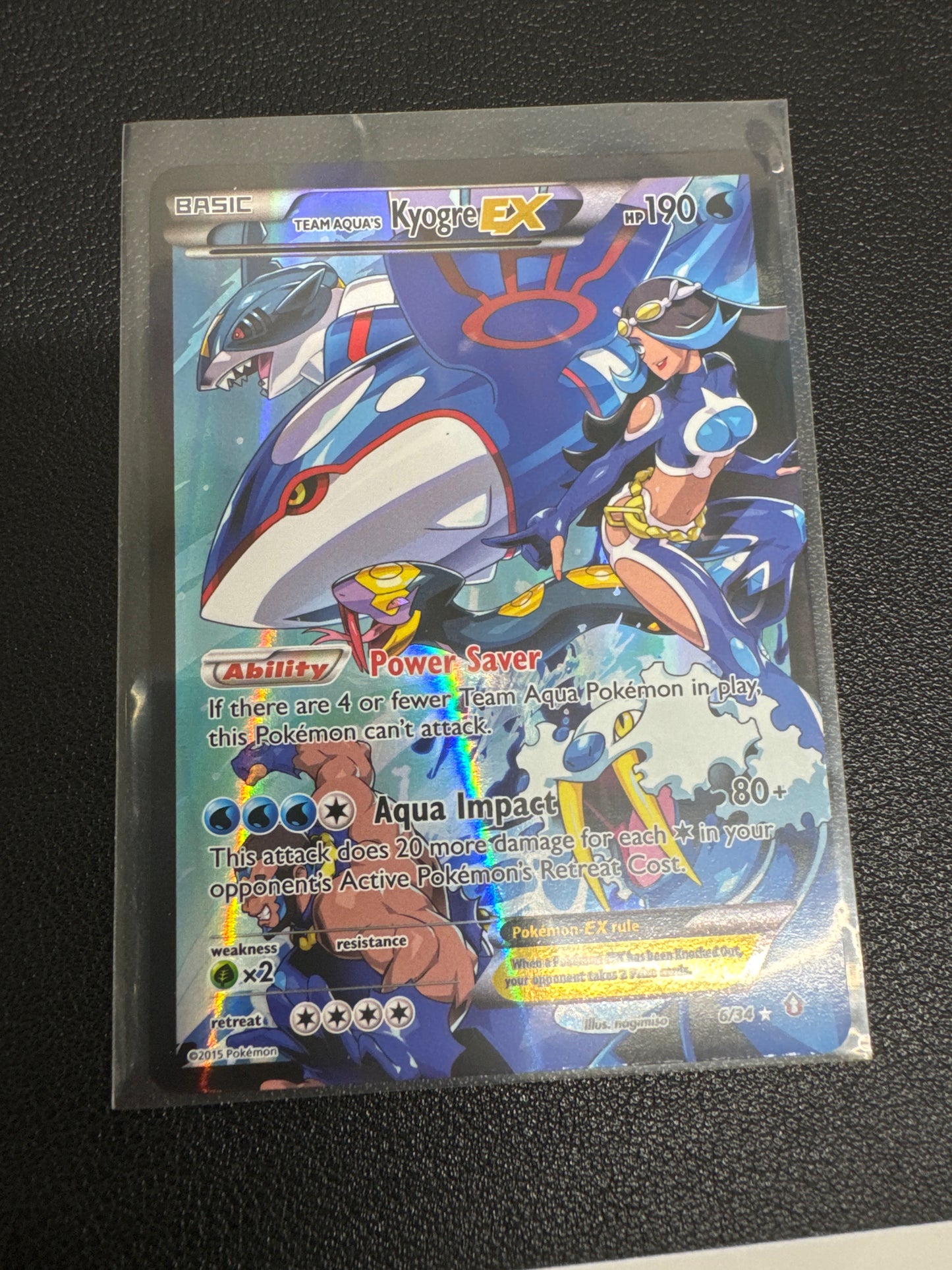 Pokémon Team Aqua’s Kyogre EX 6/34