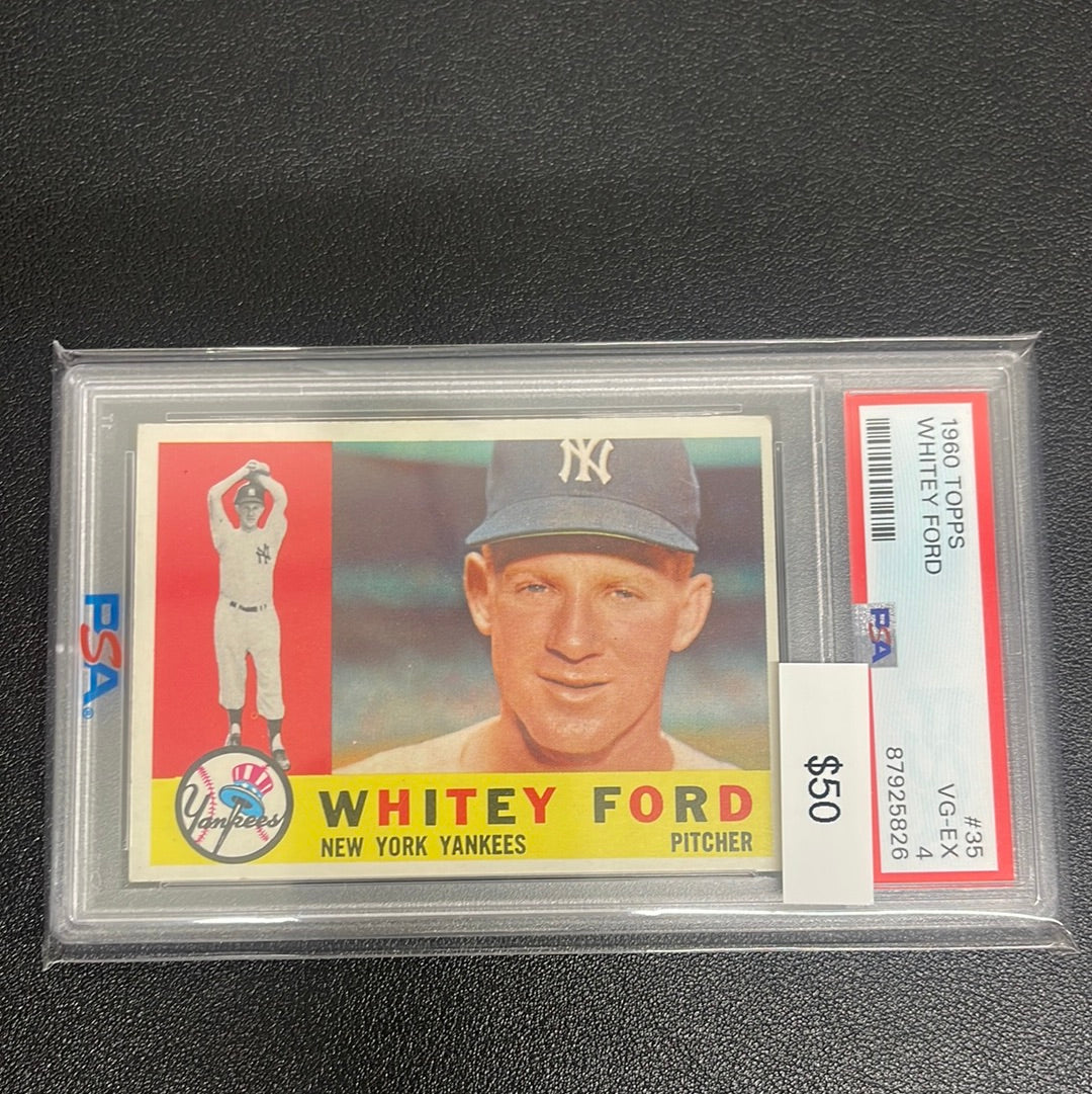 1960 MLB Topps Whitey Ford PSA 4