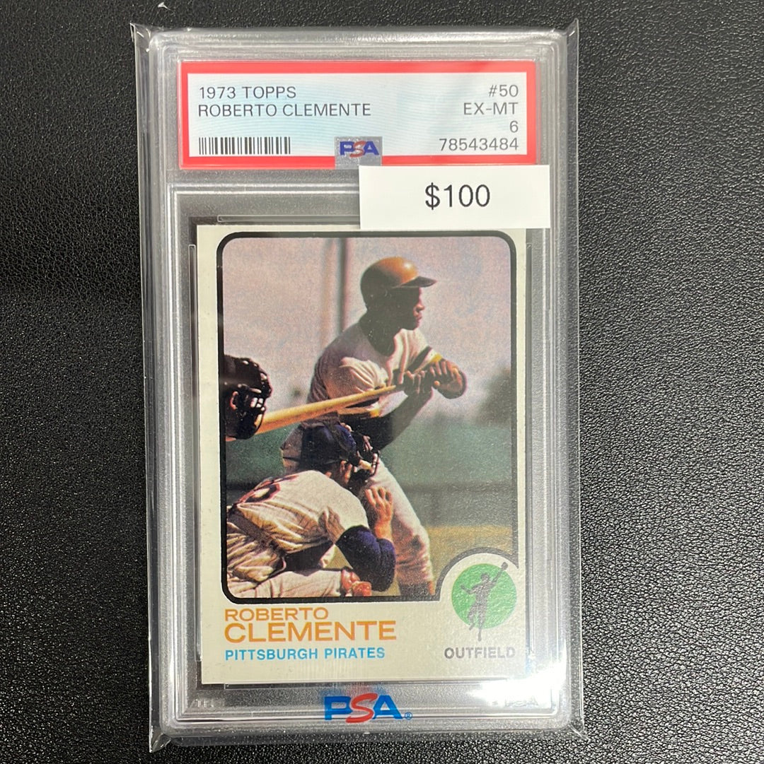 1973 MLB Topps Roberto Clemente PSA 6