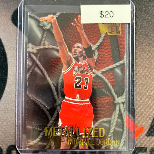 1996 Fleer Metal Michael Jordan metalized