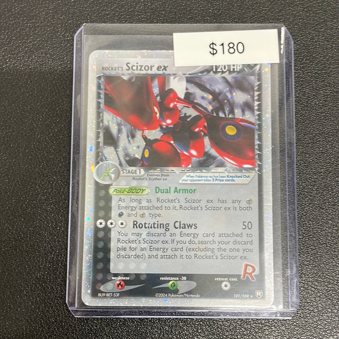 Pokémon Rocket’s Scizor ex Holo Team Rocket Returns 101/109