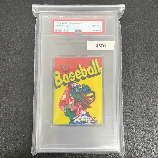 1973 Topps Baseball Wax Pack PSA 8