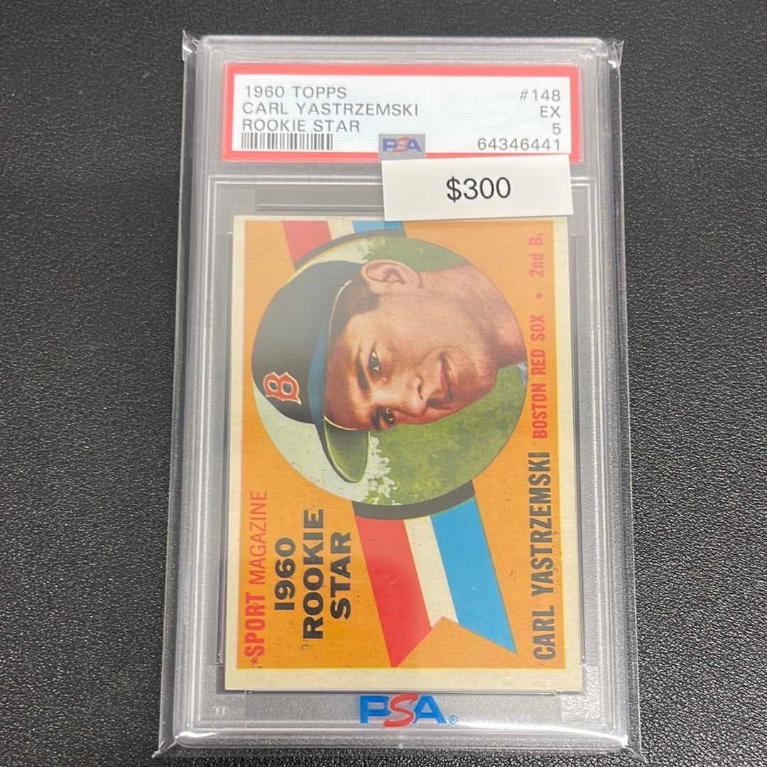 1960 MLB Topps Carl Yastrzemski Rookie Star PSA 5