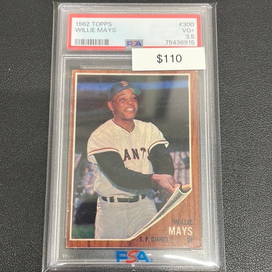 1962 MLB Willie Mays Topps PSA 3.5