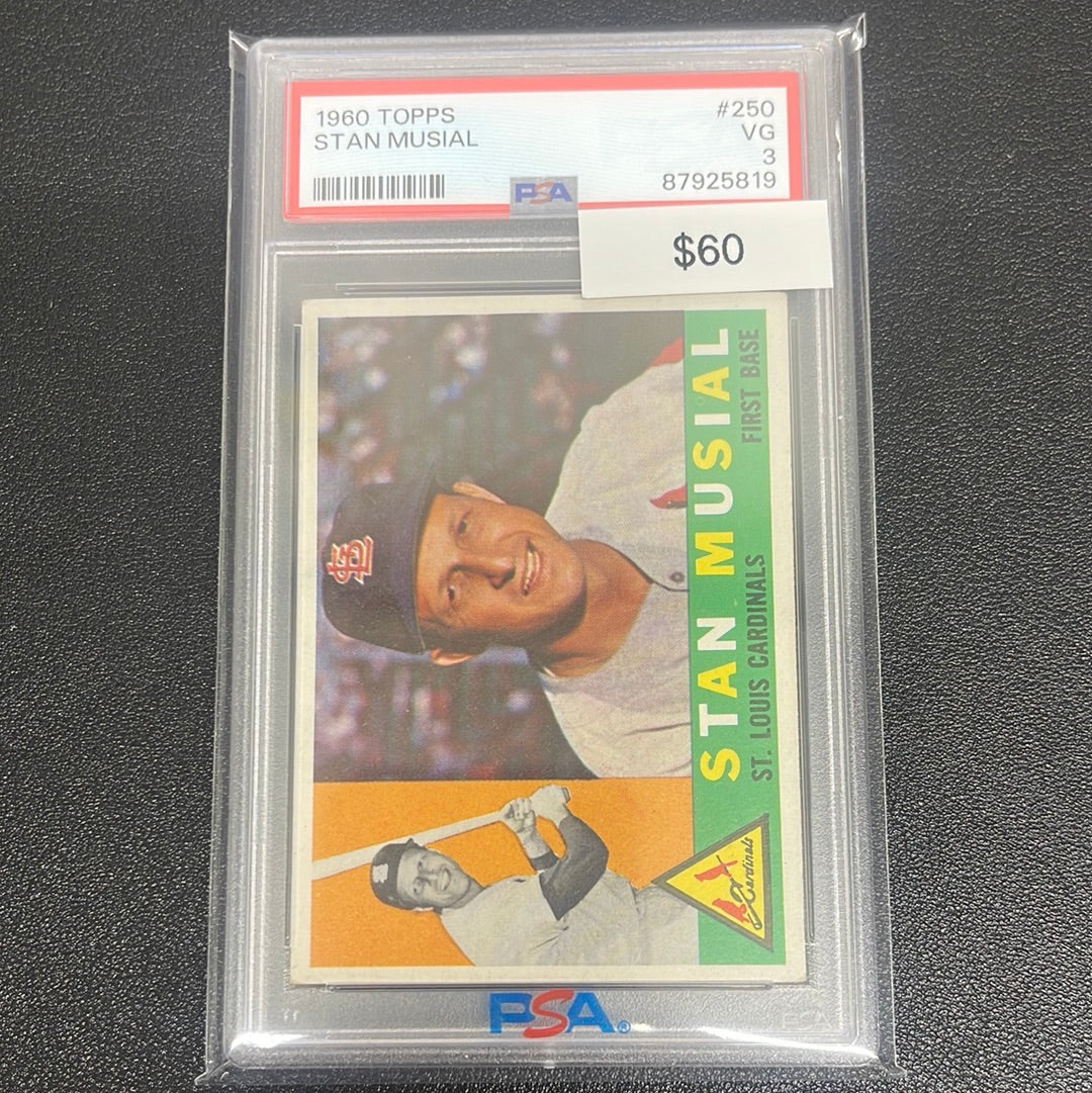 1960 MLB Topps Stan Musial PSA 3