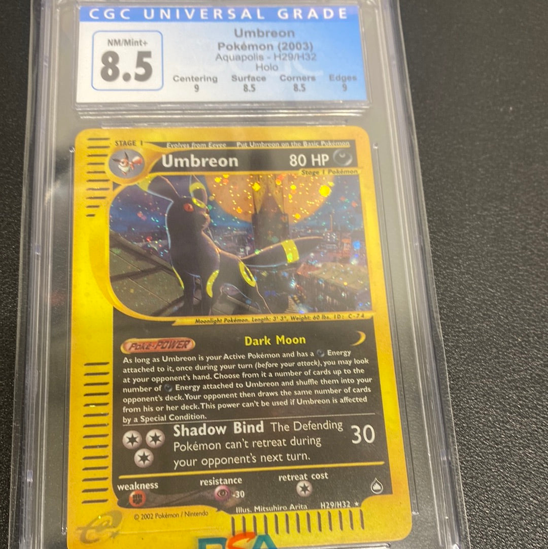 Pokémon Umbreon H29/H32 CGC 8.5