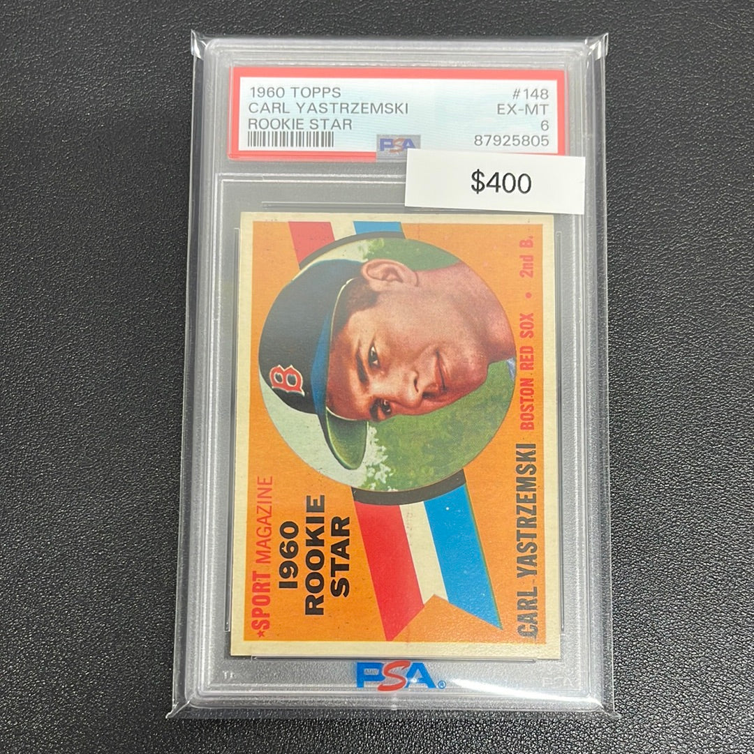 1960 MLB Topps Carl Yastrzemski Rookie Star PSA 6