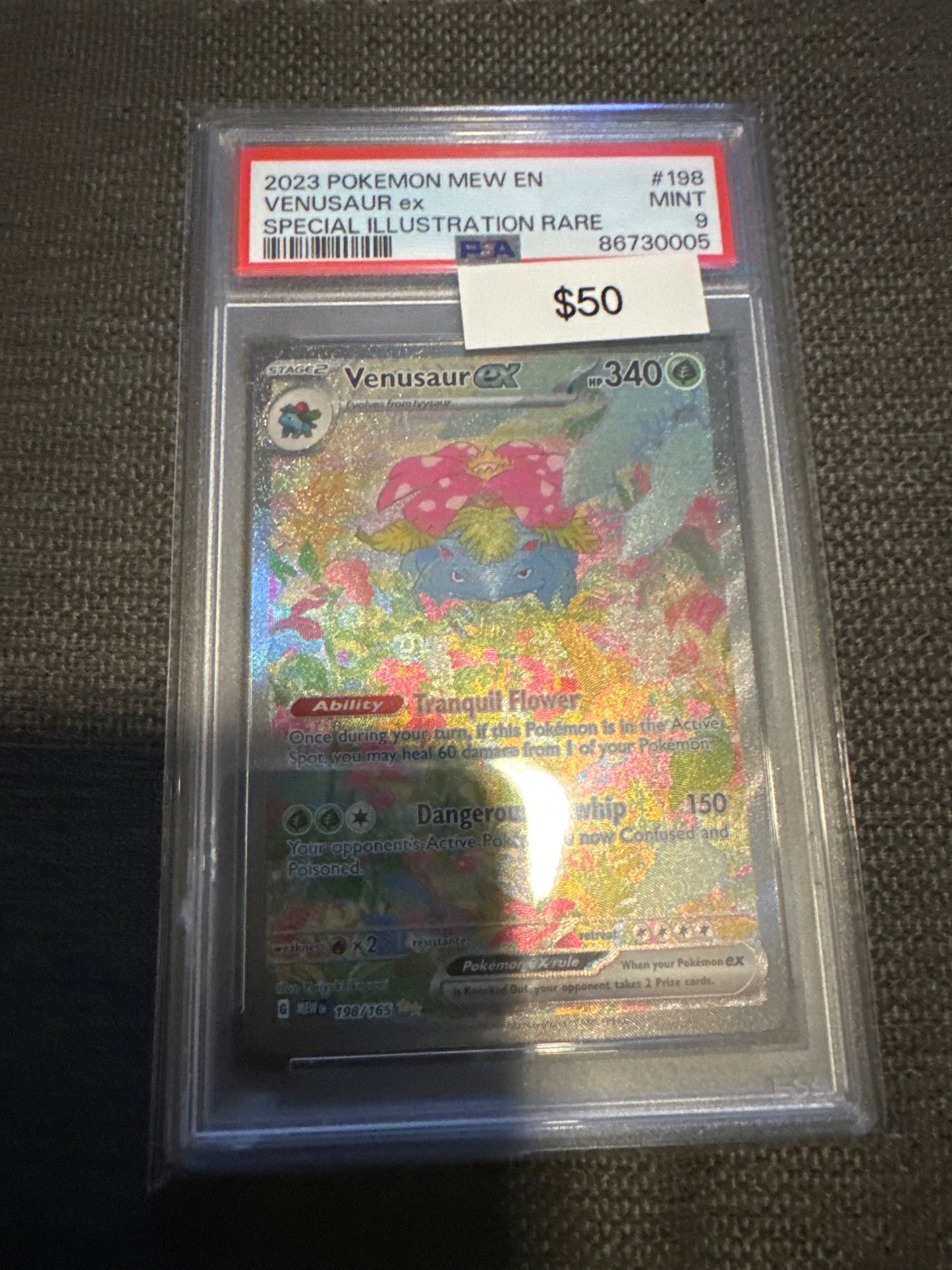 Pokemon Venusaur ex 198/165 PSA 9