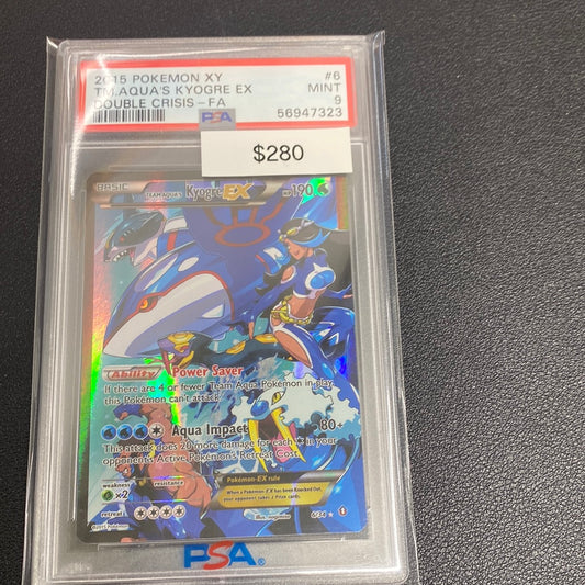 Pokémon Team Aqua’s Kyogre EX PSA 9