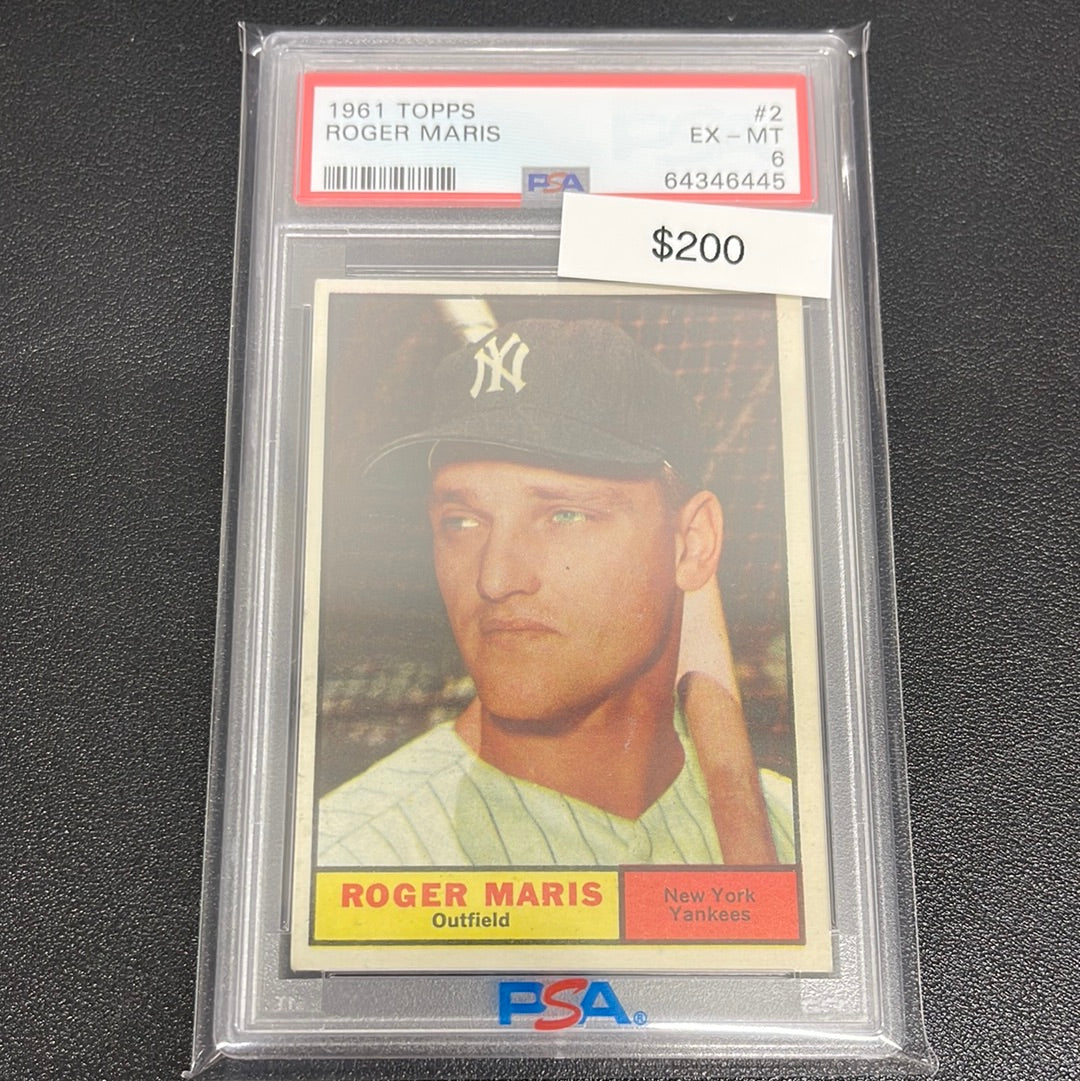 1961 MLB Topps Roger Maris PSA 6