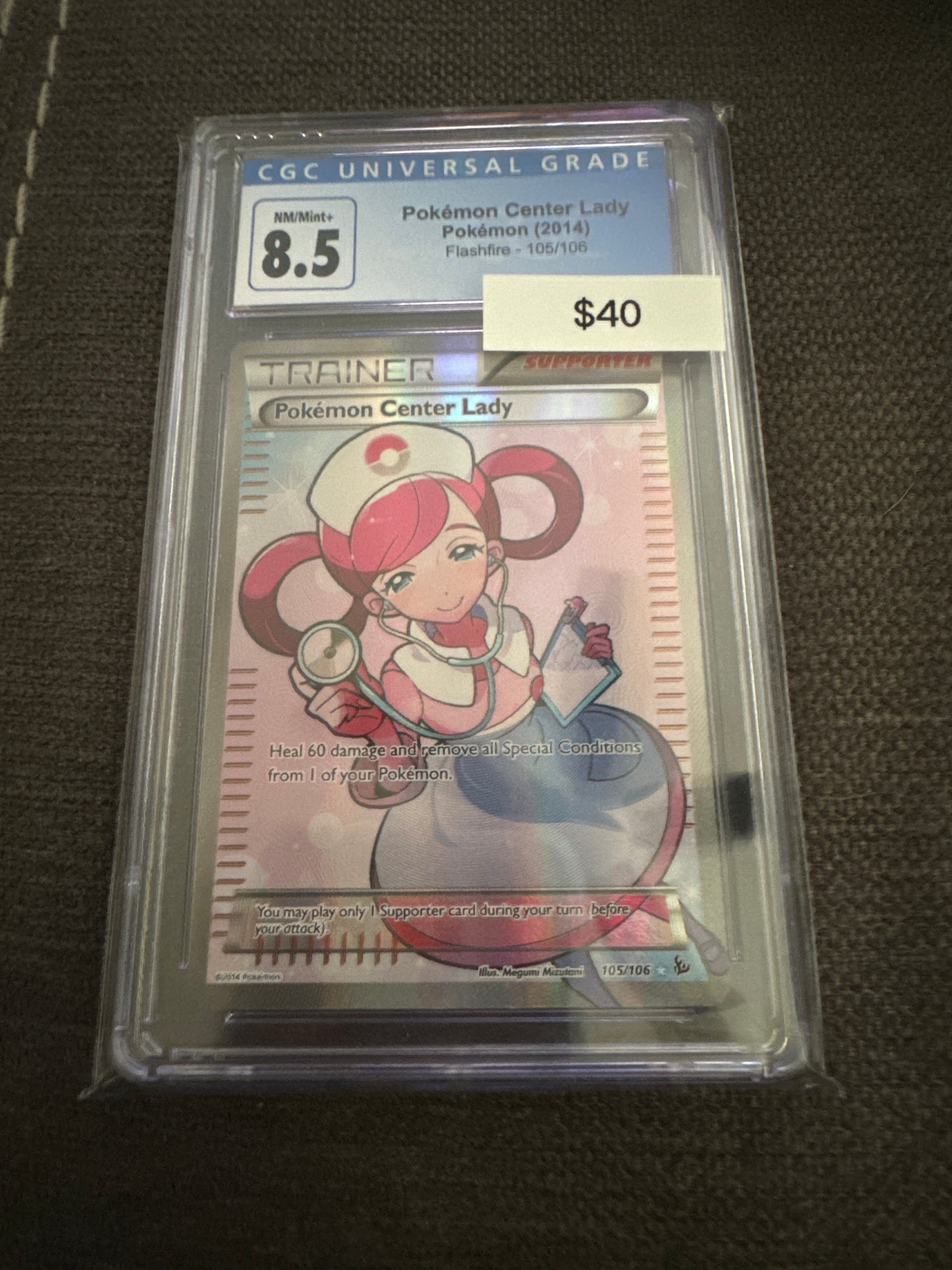 Pokemon Pokemon Center Lady 105/106 CGC 8.5