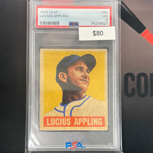 1948 MLB Lucius Applied Leaf PSA 3