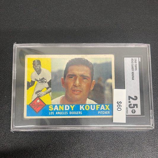 1960 MLB Topps Sandy Koufax SGC 2.5