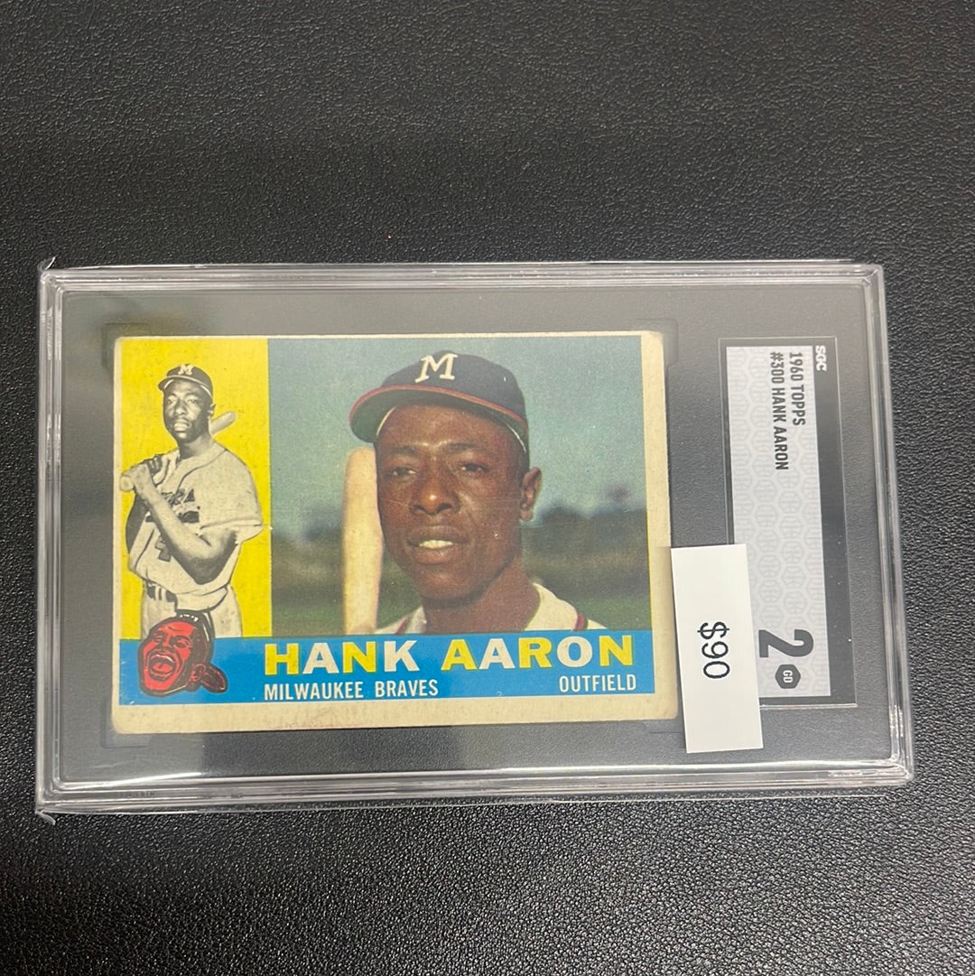 1960 MLB Topps Hank Aaron SGC 2